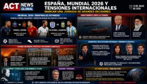 ACT NEWS GLOBAL | España, Mundial 2026 y tensiones internacionales marcan una jornada de grandes decisiones