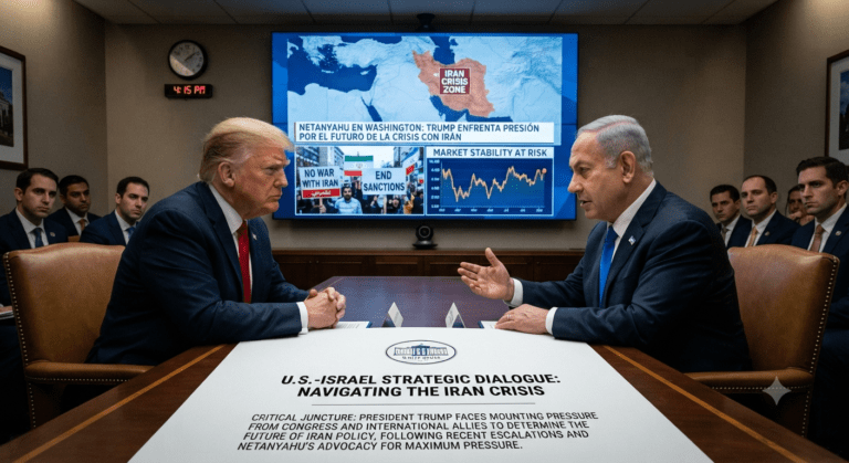Netanyahu en Washington: Trump enfrenta presión por el futuro de la crisis con Irán