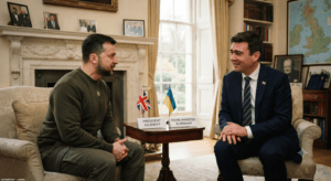 Zelensky se reúne con el nuevo primer ministro británico Andy Burnham en Londres