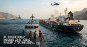 Incidente con petrolero en el Estrecho de Ormuz aumenta la atención sobre la seguridad marítima