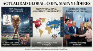 Política, Mundial 2026 y seguridad internacional dominan la agenda global.
