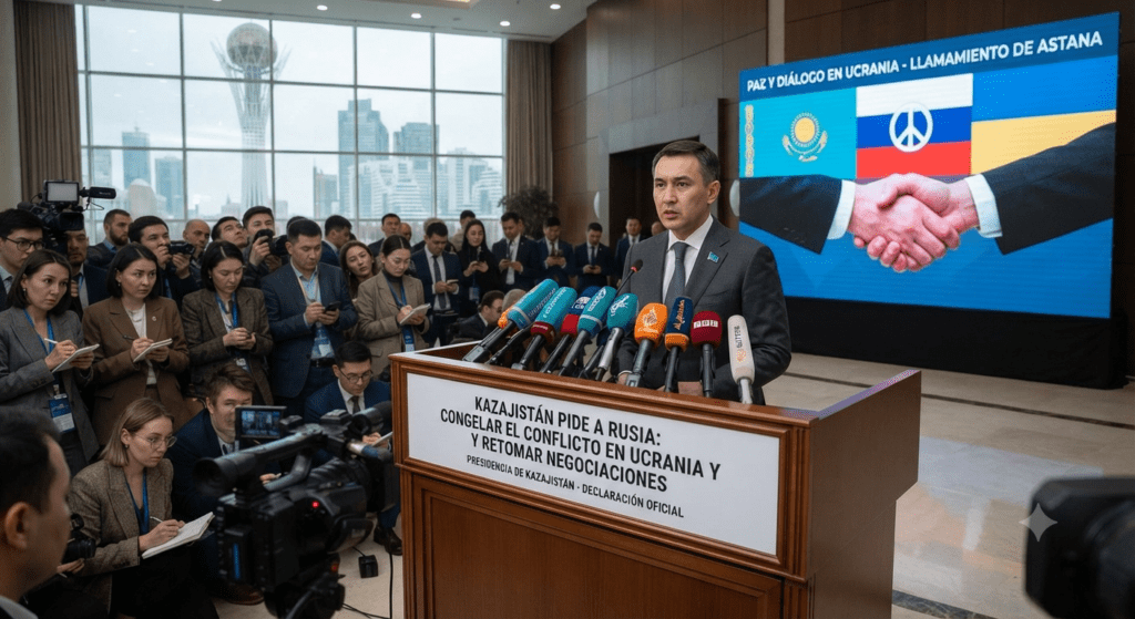 Kazajistán pide a Rusia congelar el conflicto en Ucrania y retomar negociaciones