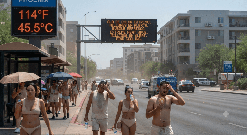 Ola de calor extremo pone a millones de estadounidenses bajo alerta