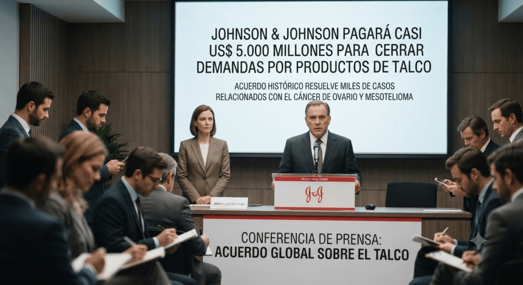 Johnson & Johnson pagará casi US$ 5.000 millones para cerrar demandas por productos de talco