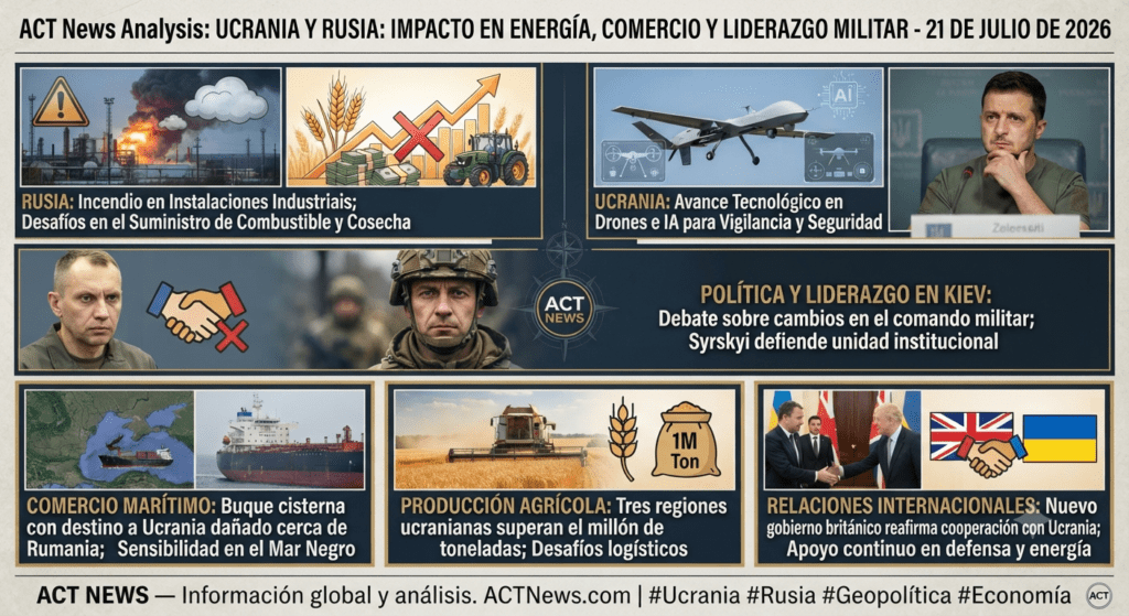 Ucrania y Rusia: nuevos incidentes afectan energía, comercio y equilibrio político regional