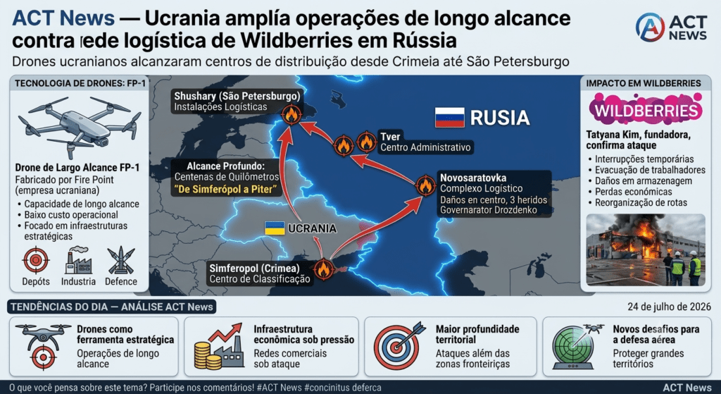 Ucrania amplía sus operaciones de largo alcance y afecta la red logística de Wildberries en Rusia