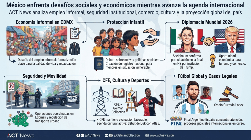 México enfrenta desafíos sociales y económicos mientras avanza la agenda internacional