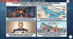 Incidente en Bangkok, tensión en el Estrecho de Ormuz, despedida de Sam Neill y nueva etapa para Gibraltar