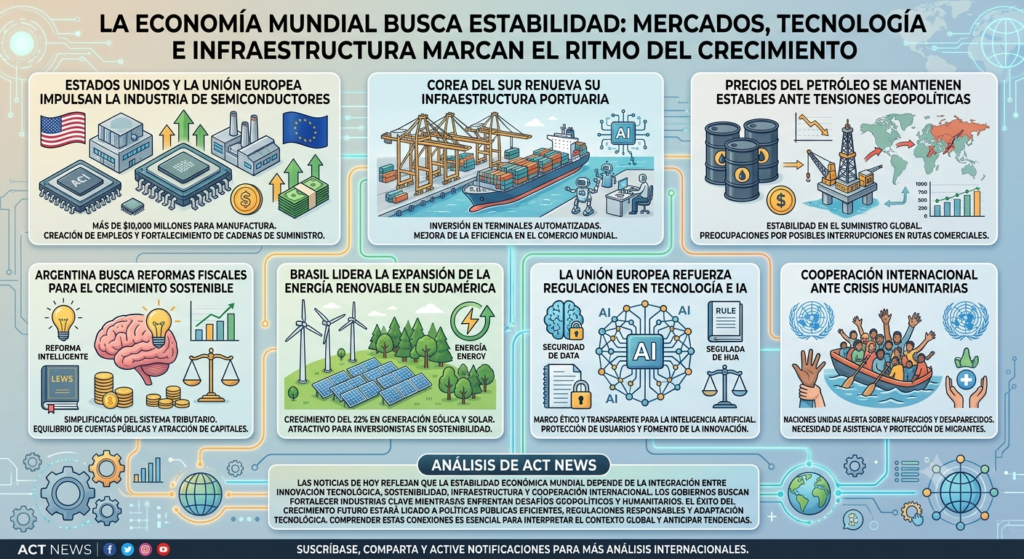 La Economía Mundial Busca Estabilidad Mercados, Tecnología e Infraestructura Marcan el Ritmo del Crecimiento