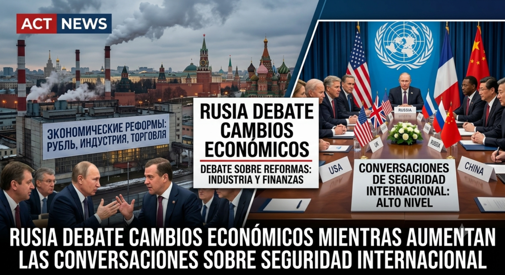 Rusia debate cambios económicos mientras aumentan las conversaciones sobre seguridad internacional
