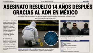 Asesinato resuelto 14 años después gracias al ADN en México.