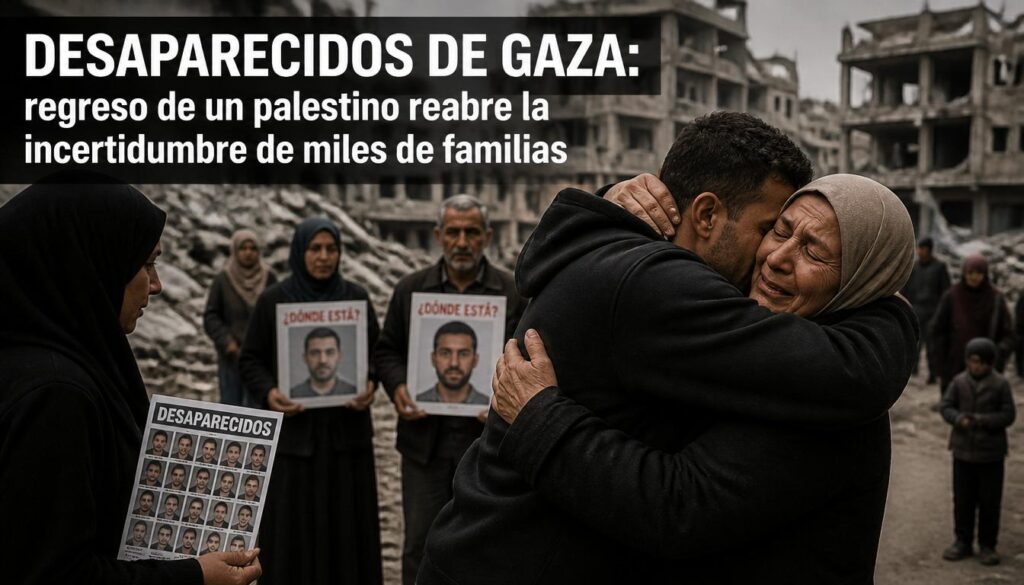 Desaparecidos de Gaza: regreso de un palestino reabre la incertidumbre de miles de familias