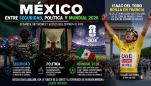 México entre seguridad, política y Mundial 2026 mientras Isaac del Toro brilla en Francia.