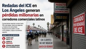 Redadas del ICE en Los Ángeles generan pérdidas millonarias en corredores comerciales latinos.