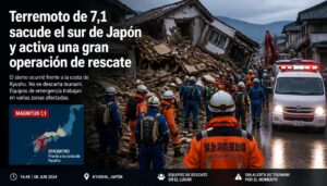 Terremoto de 7,1 sacude el sur de Japón y activa una gran operación de rescate