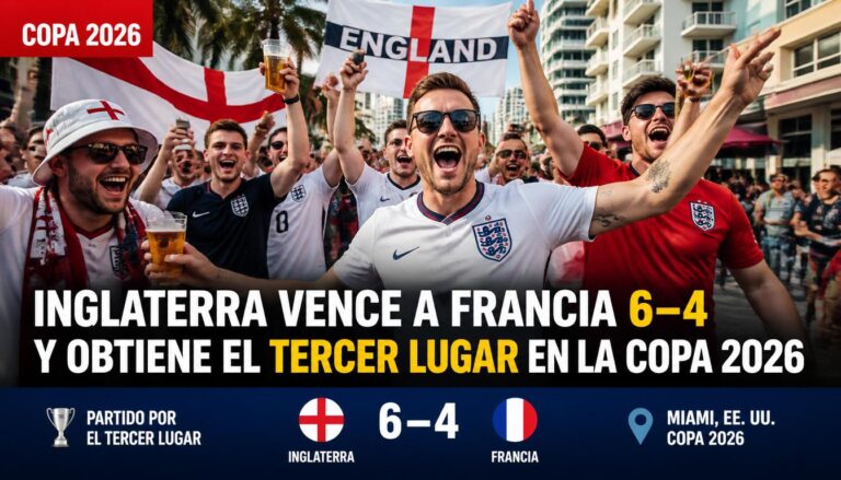 Inglaterra vence a Francia 6–4 en la Copa del Mundo 2026 y abre debate sobre petróleo y comercio en América Latina.