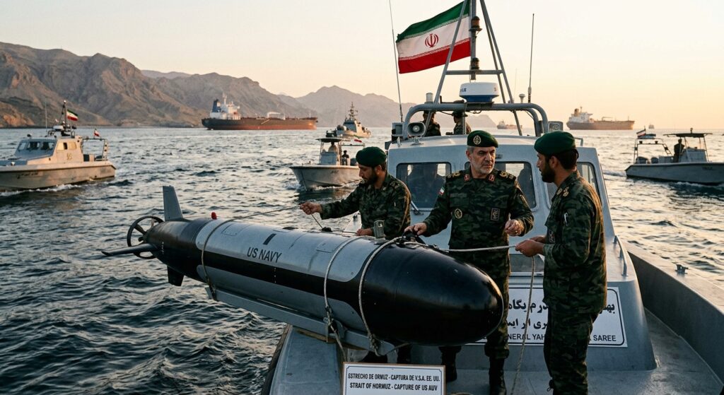 Irán afirma haber capturado un vehículo submarino no tripulado de Estados Unidos en el Estrecho de Ormuz